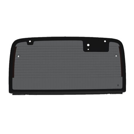 FAIRCHILD INDUSTRIES 20032006 Jeep Wrangler Back Glass, With defrost, gray tint replaces OEM 5096041AD D4159